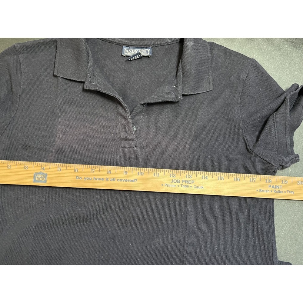 Lands' End Shirt Dress Women's Small 6P-8P Navy Blue Polo Short Sleeve Collared - Picture 5 of 13